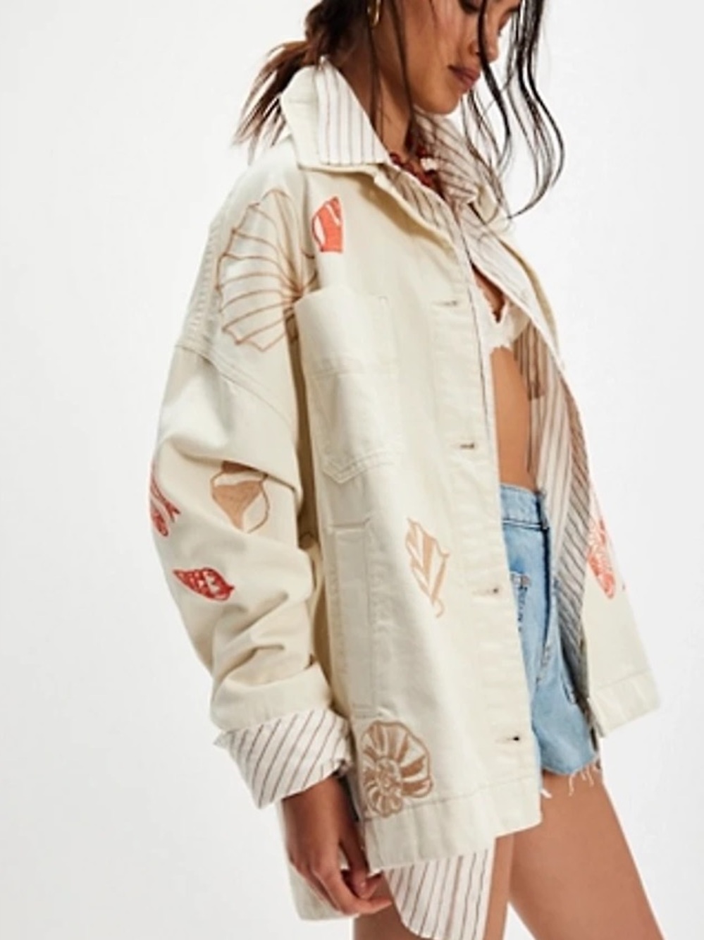 NWT Free people We The Free Madison City Embroidered Jacket - Picture 2 of 9
